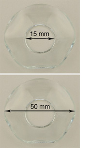 Bild vom Artikel Glasmanschette (gewellter Rand, 15 x 50 mm)