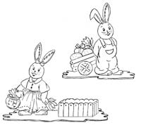 Bild vom Artikel Laubsägevorlage für 2 Osterfiguren
