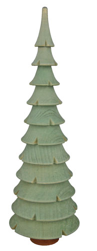 Baum Massivholzbaum grün H=ca 21 cm NEU Erzgebirge Holzbaum Weihnachtsbaum 