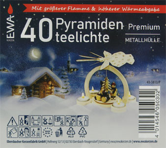 Bild vom Artikel 40 Stk. Teelichte in Metallhülle