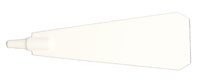 Bild vom Artikel Pyramidenflügel mit Schaft, 9 cm (weiß)
