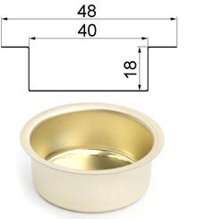 Bild vom Artikel Blecheinsatz für Teelichter (Ø 40 mm, T 18 mm)