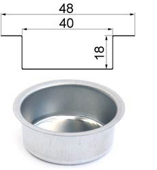 Bild vom Artikel Weißblecheinsatz für Teelichter (Ø 40 mm, T 18 mm)