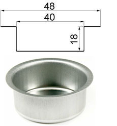 Bild vom Artikel Weißblecheinsatz für Teelichter (Ø 40 mm, T 18 mm)