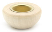 Bild vom Artikel Kerzenhalter (Schalenform, lackiert) mit 14 mm Blech-Einsatz (A)