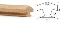 Bild vom Artikel Nutleiste für 6-eckige Pyramide (Nut 4 mm, L 25 cm)