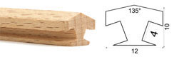 Bild vom Artikel Nutleiste für 8-eckige Pyramide (Nut 4 mm, L 25 cm)