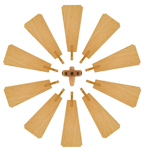 Bild vom Artikel Flügelrad (zerlegbar) Ø 45 cm, 10 Blätter (A)