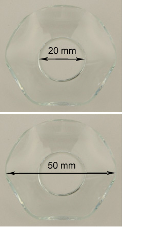 Bild vom Artikel Glasmanschette (gewellter Rand, 20 x 50 mm)
