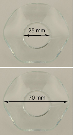 Bild vom Artikel Glasmanschette (gewellter Rand, 25 x 70 mm)
