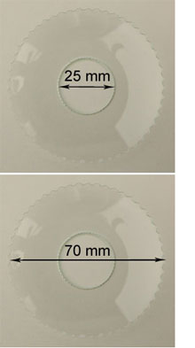 Bild vom Artikel Glasmanschette (gezackter Rand, 25 x 70 mm)
