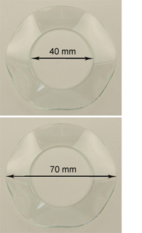 Bild vom Artikel Teelicht-Glasmanschette (gewellter Rand, 40 x 70 mm)
