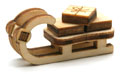 Bild vom Artikel Schlitten mit Geschenken (33  x 12 x 15 mm)