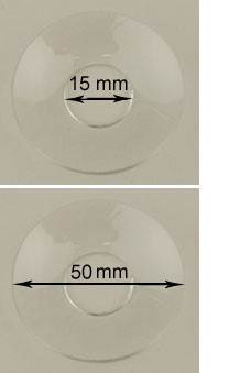Bild vom Artikel Glasmanschette (glatter Rand, 15 x 50 mm)