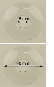Bild vom Artikel Glasmanschette (gezackter Rand, 15 x 40 mm)