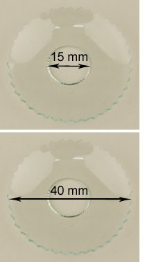 Bild vom Artikel Glasmanschette (gezackter Rand, 15 x 40 mm)