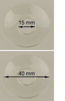 Bild vom Artikel Glasmanschette (glatter Rand, 15 x 40 mm)