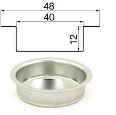 Bild vom Artikel Weißblecheinsatz für Teelichter (Ø 40 mm, T 12 mm)