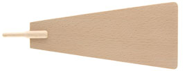 Bild vom Artikel Pyramidenflügel mit Schaft, 19 cm (natur)